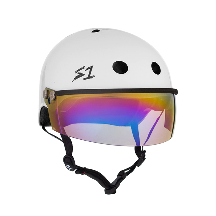 Skateboard helmet hotsell with visor
